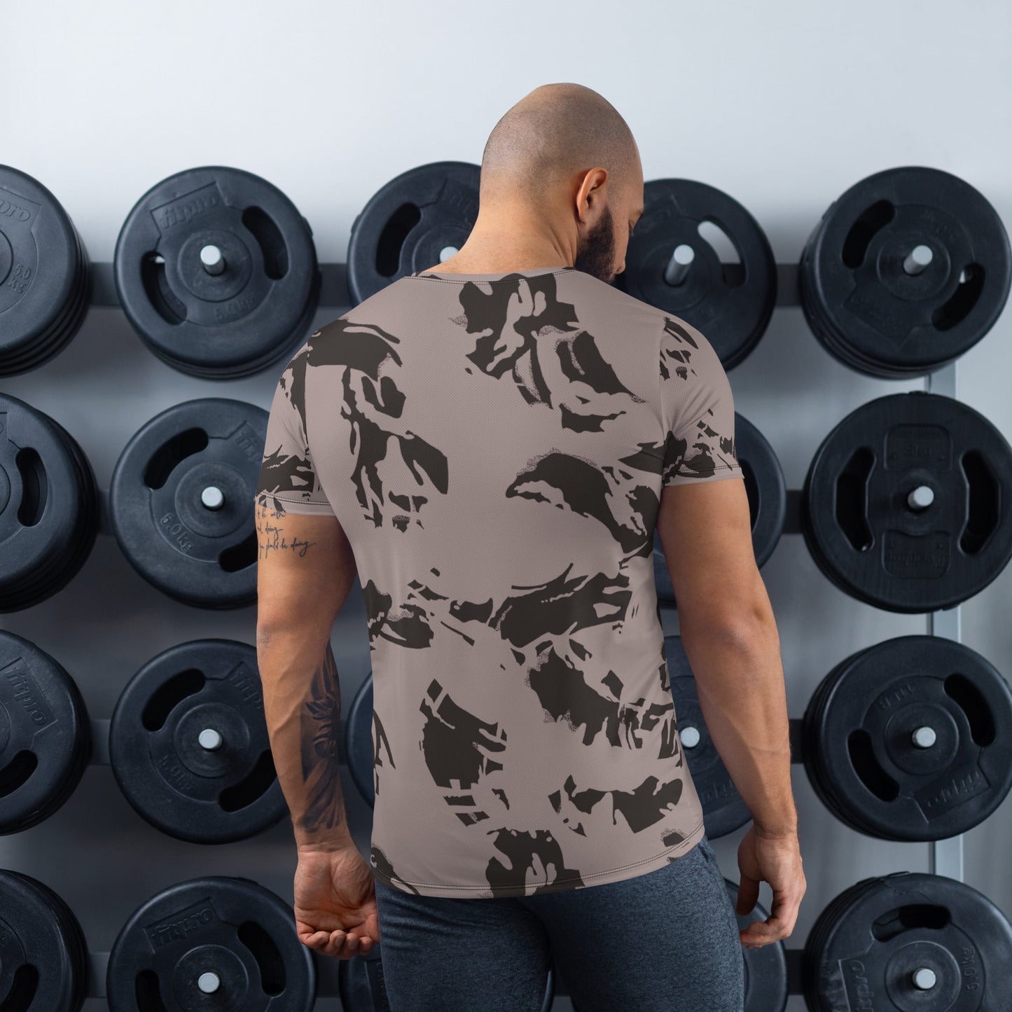 South African DPM Special Police CAMO Mens Athletic T-shirt - T-Shirts