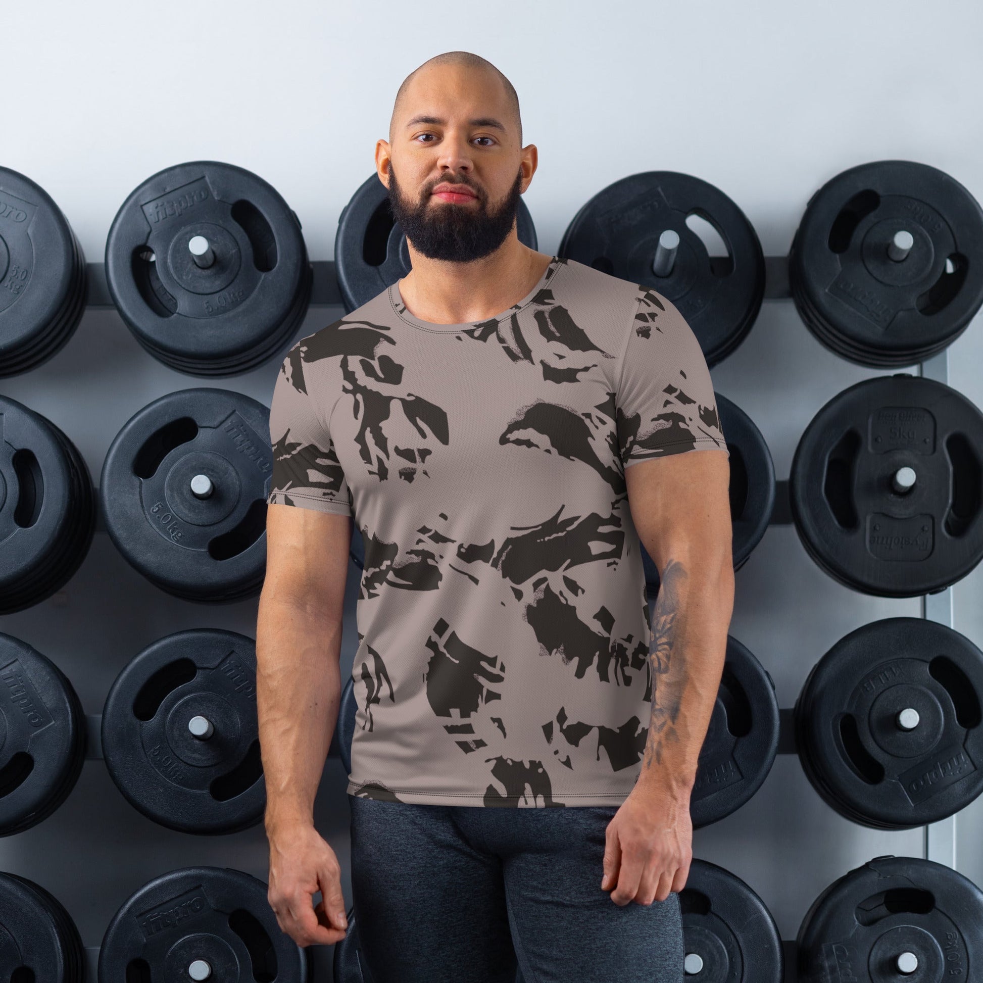 South African DPM Special Police CAMO Mens Athletic T-shirt - XS - T-Shirts