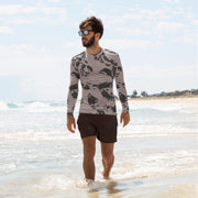 DPM South African Special Police CAMO Mens Long-Sleeve Rash Guard - XS