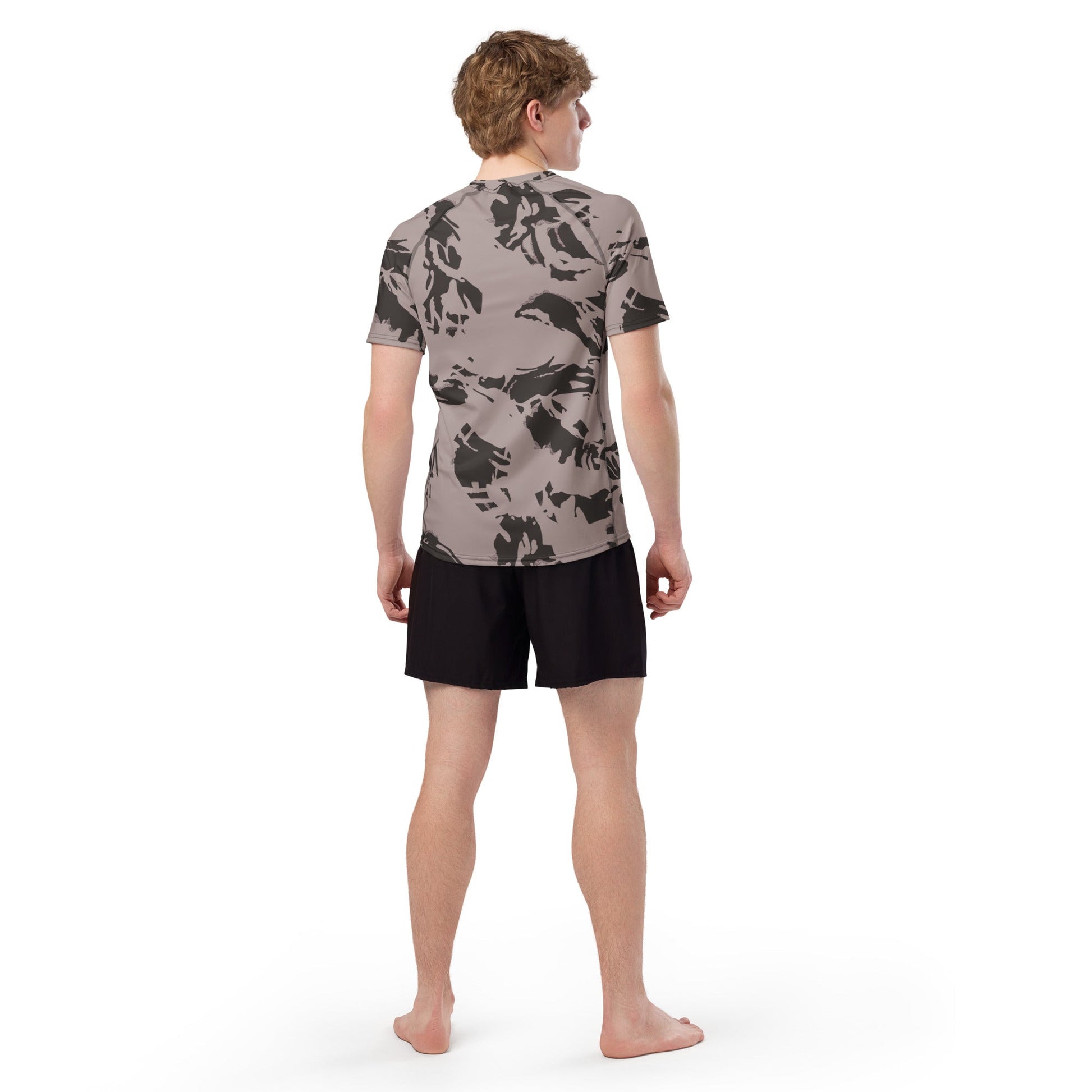South African DPM Special Police CAMO Mens Short-Sleeve Rash Guard - Short-sleeve Guards