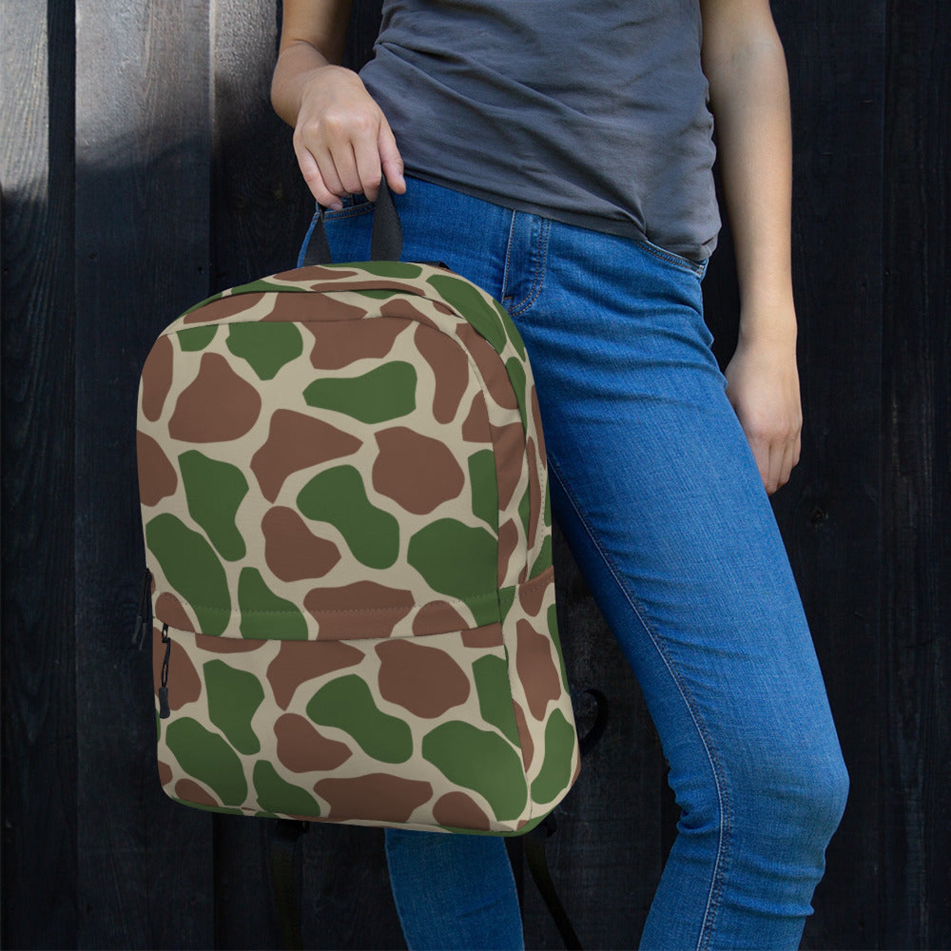 South African Kangwane Giraffe CAMO Backpack