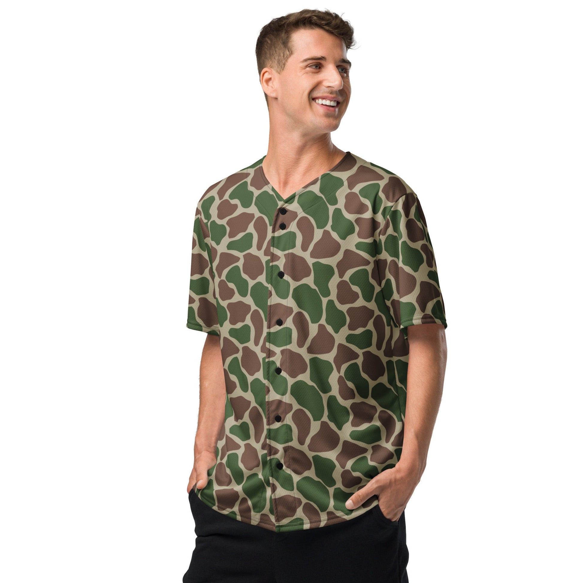 South African Kangwane Giraffe CAMO baseball jersey - Baseball Jerseys