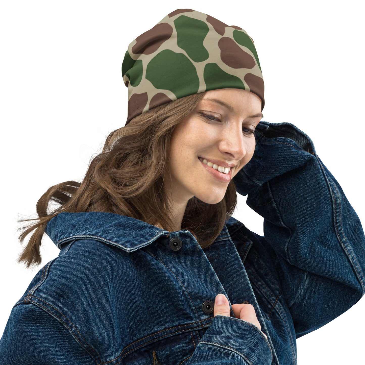South African Kangwane Giraffe CAMO Beanie - Beanies