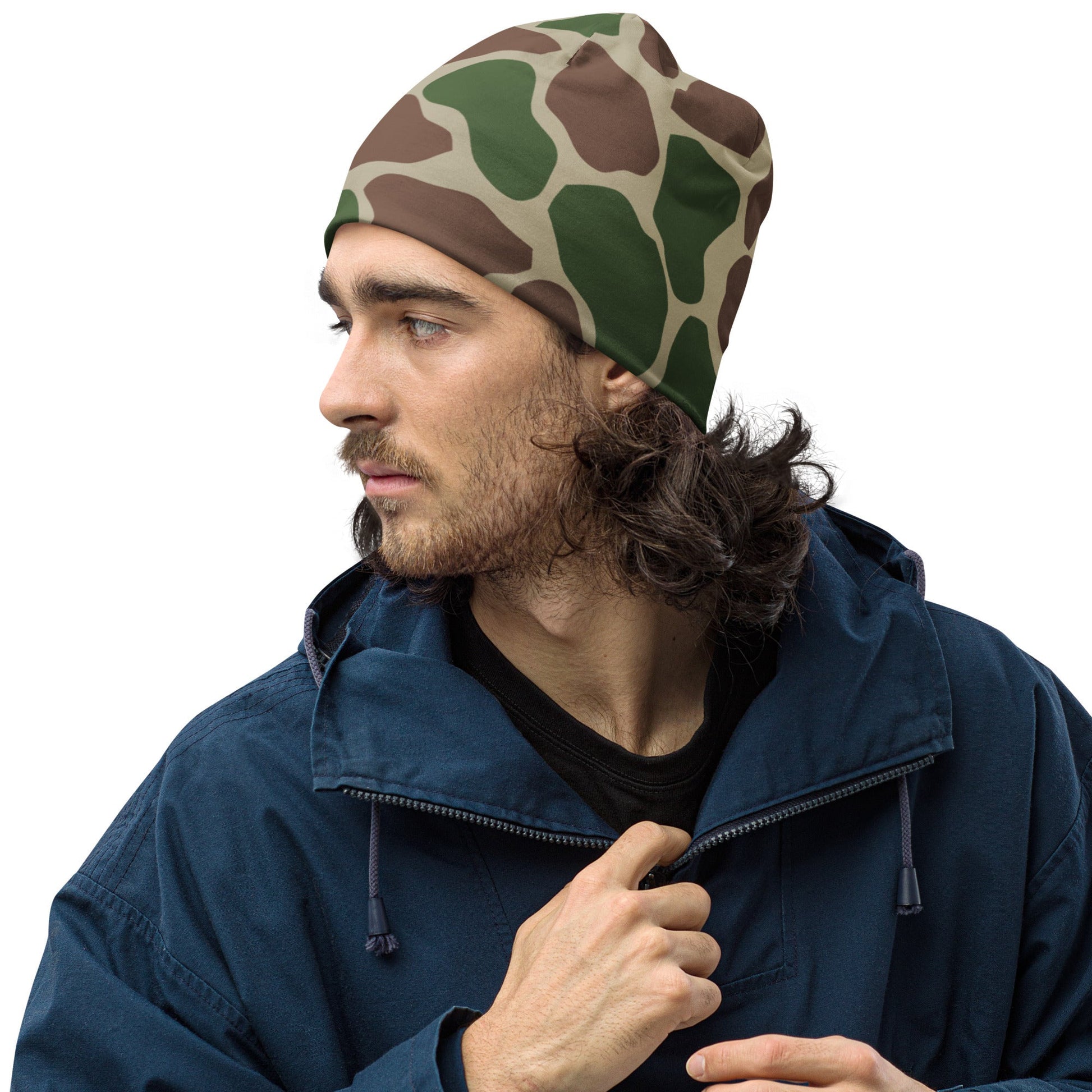 South African Kangwane Giraffe CAMO Beanie - Beanies