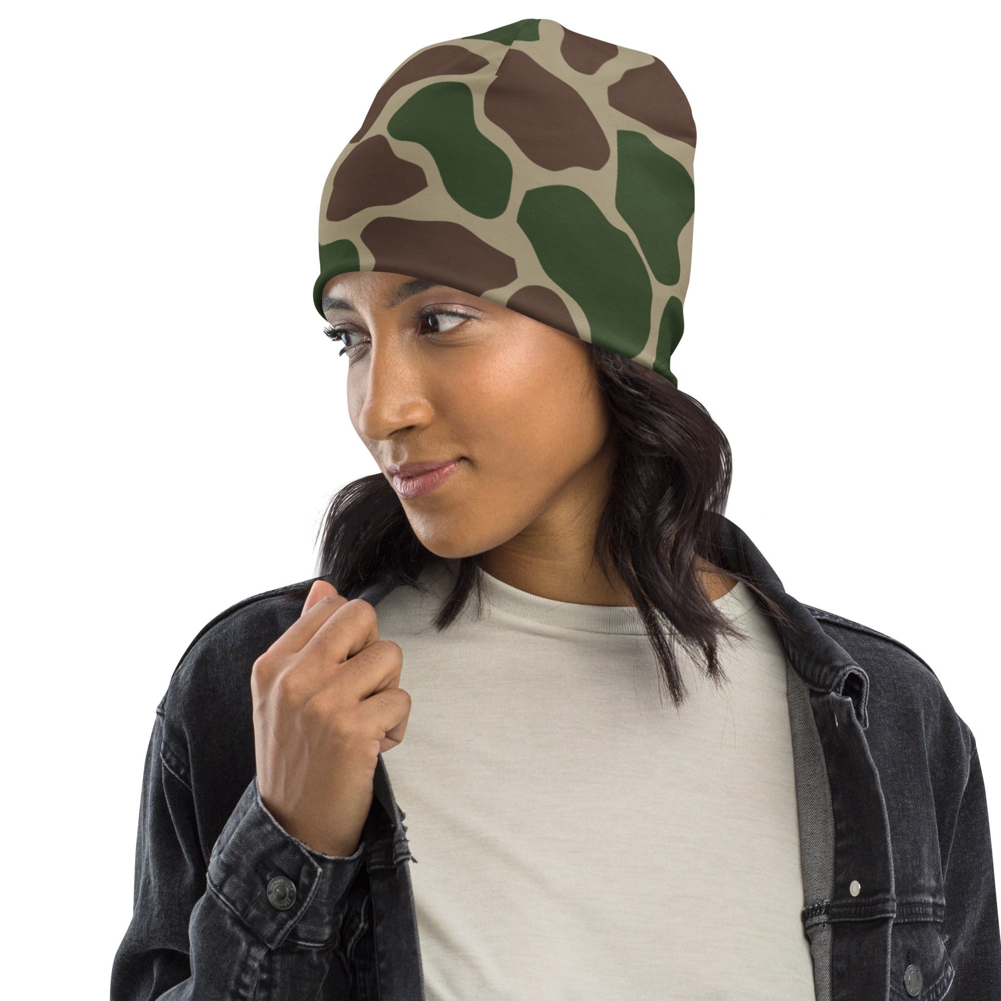 South African Kangwane Giraffe CAMO Beanie - Beanies