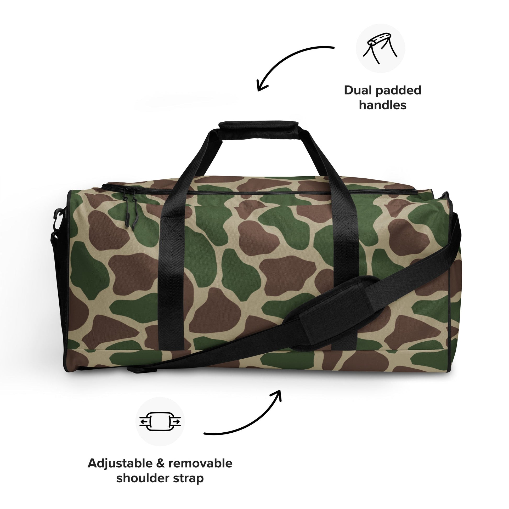 South African Kangwane Giraffe CAMO Duffle bag - Bags