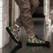 Giraffe Kangwane South African CAMO Mens High-Top Canvas Shoes - 5