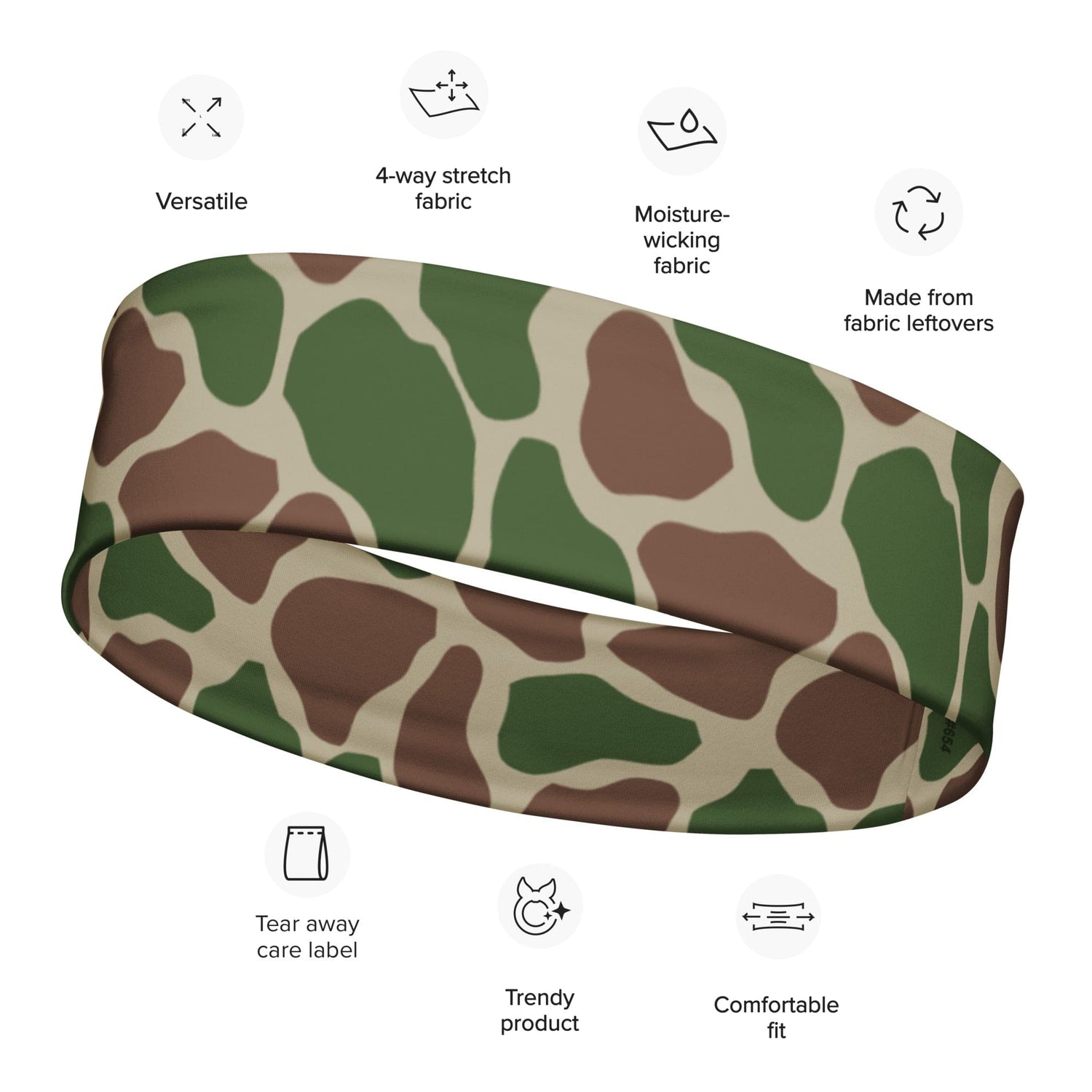 South African Kangwane Giraffe Police CAMO Headband - M - Headbands