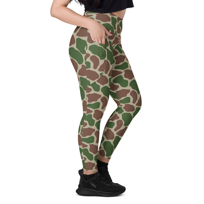 South African Kangwane Giraffe Police CAMO Leggings with pockets - Womens With Pockets