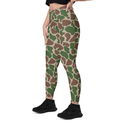 South African Kangwane Giraffe Police CAMO Leggings with pockets - Womens With Pockets