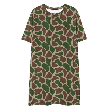 South African Kangwane Giraffe Police CAMO T-shirt dress - Womens T-Shirt Dress