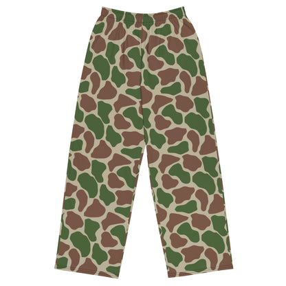 South African Kangwane Giraffe Police CAMO unisex wide-leg pants - 2XS - Unisex Wide-Leg Pants