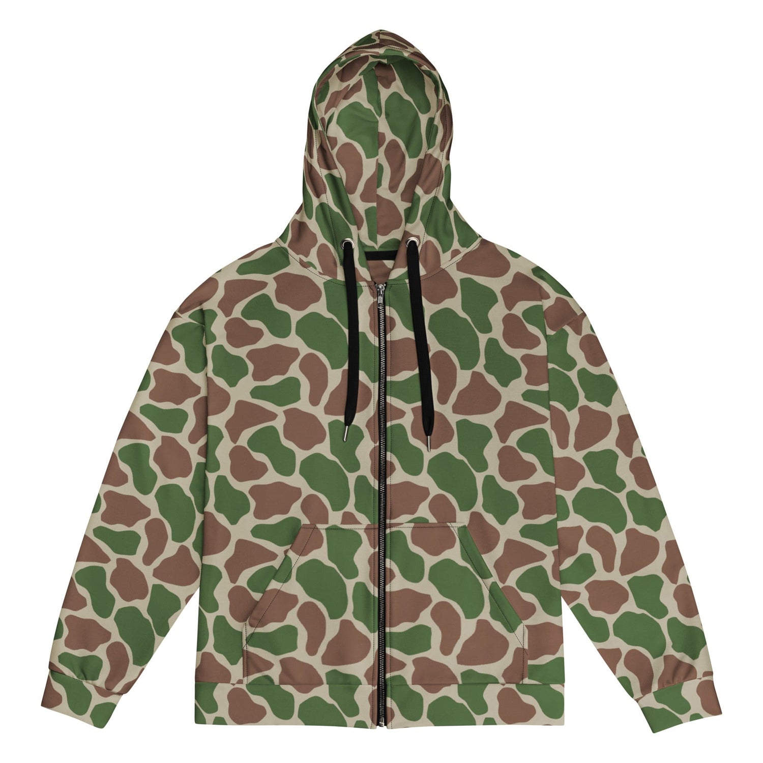 South African Kangwane Giraffe Police CAMO Unisex zip hoodie - 2XS - Zip Hoodies