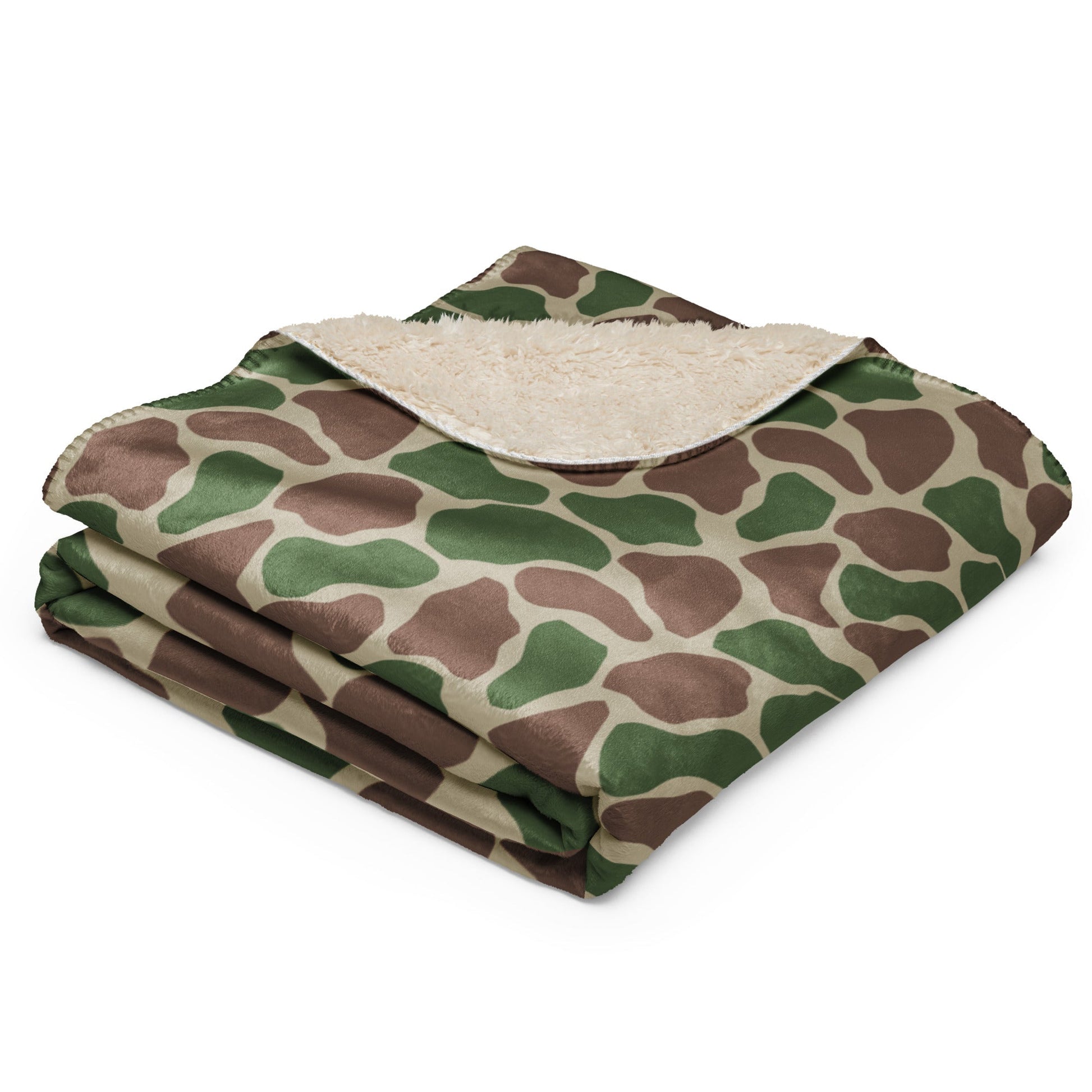 South African Kangwane Giraffe CAMO Sherpa blanket - Blankets