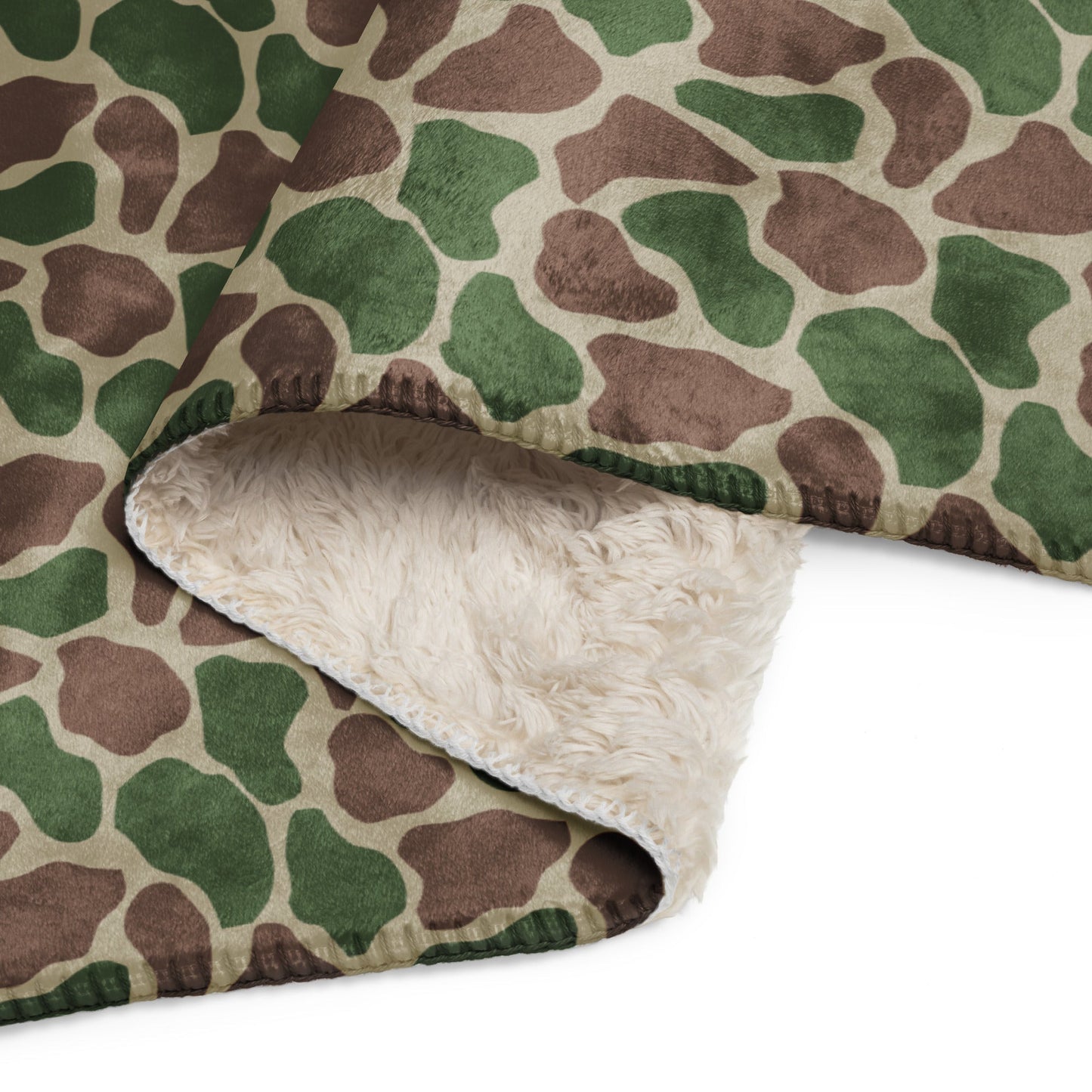 South African Kangwane Giraffe CAMO Sherpa blanket - Blankets