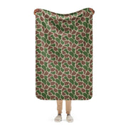 Giraffe Kangwane South African CAMO Sherpa Blanket - 37″×57″
