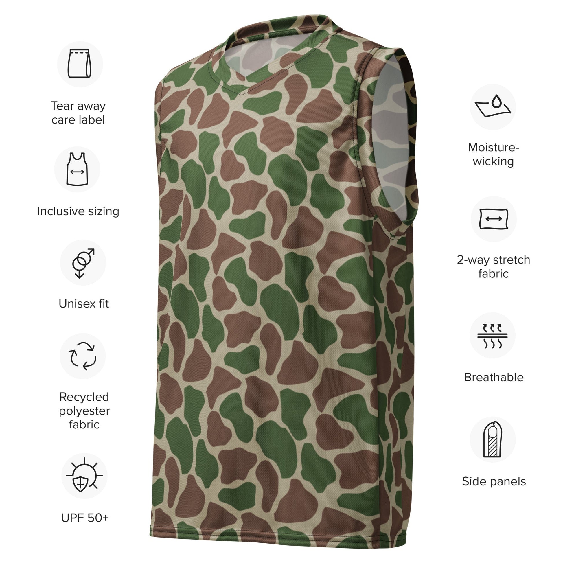South African Kangwane Giraffe CAMO unisex basketball jersey - Basketball Jerseys
