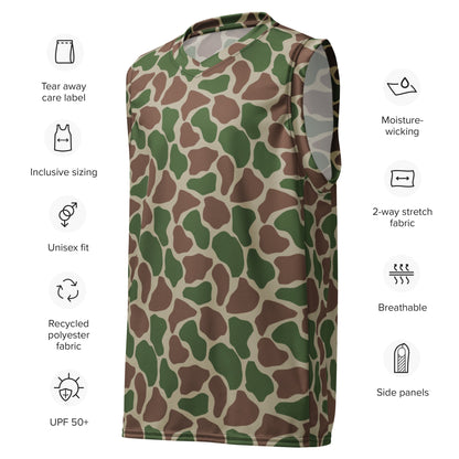 South African Kangwane Giraffe CAMO unisex basketball jersey - Basketball Jerseys