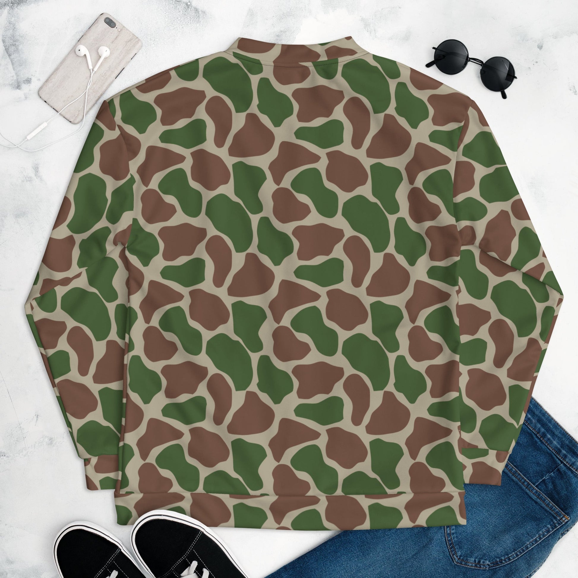 South African Kangwane Giraffe CAMO Unisex Bomber Jacket