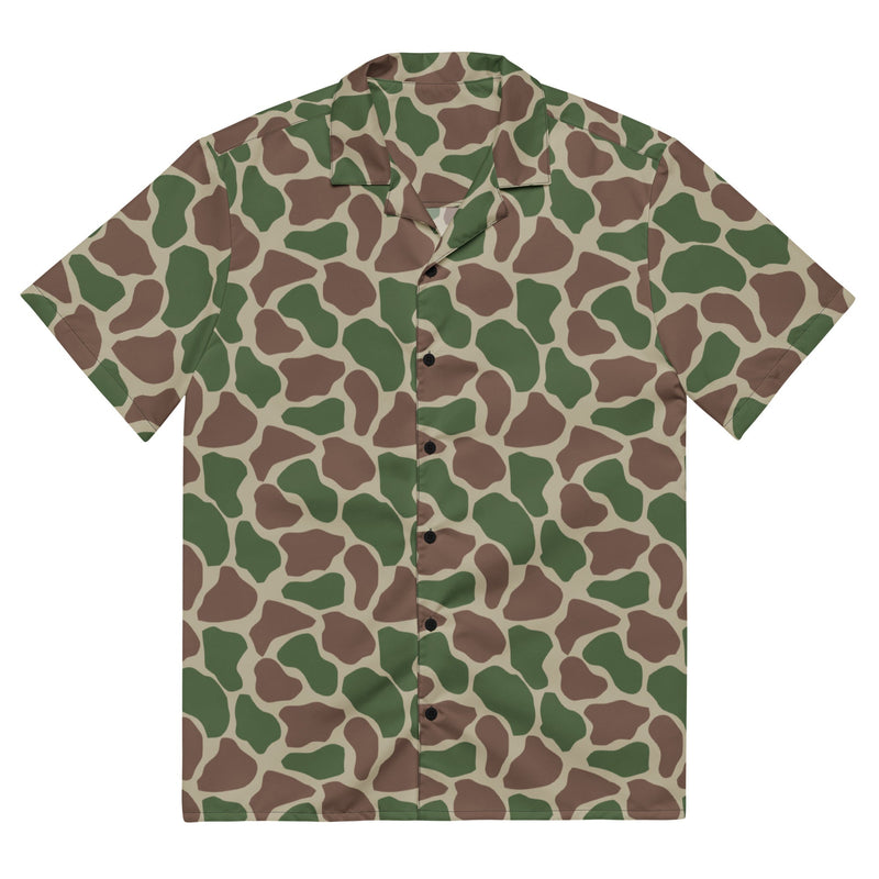 Giraffe Kangwane South African CAMO Unisex Short-Sleeve Button Shirt - 2XS - Button-Up