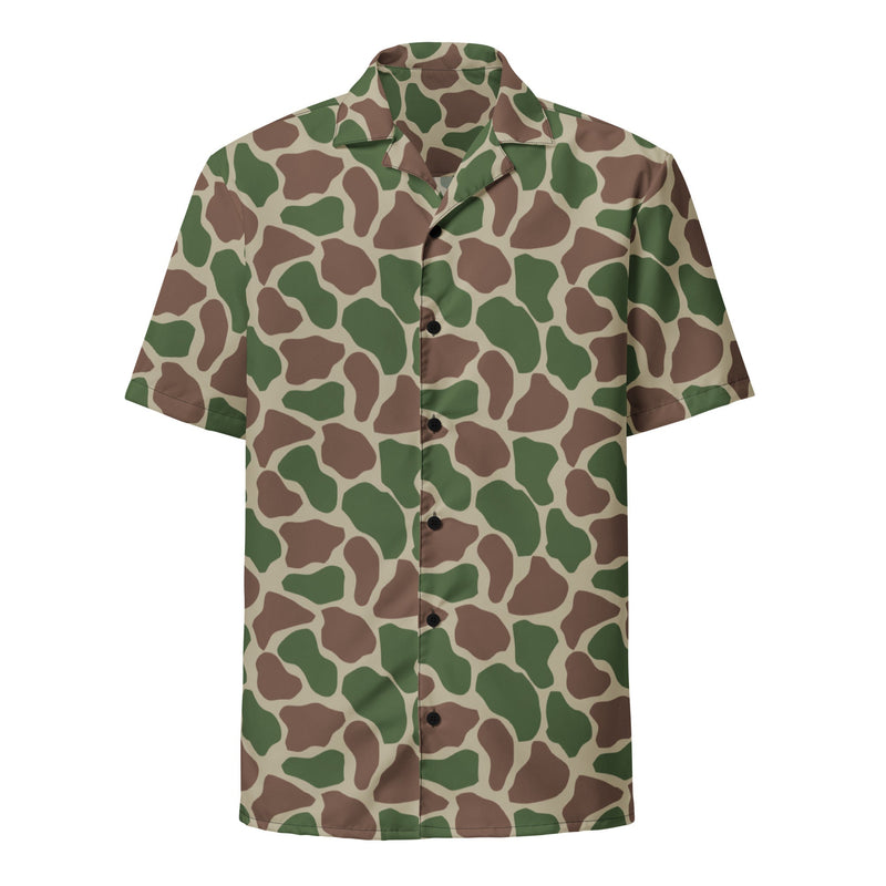 Giraffe Kangwane South African CAMO Unisex Short-Sleeve Button Shirt - Button-Up