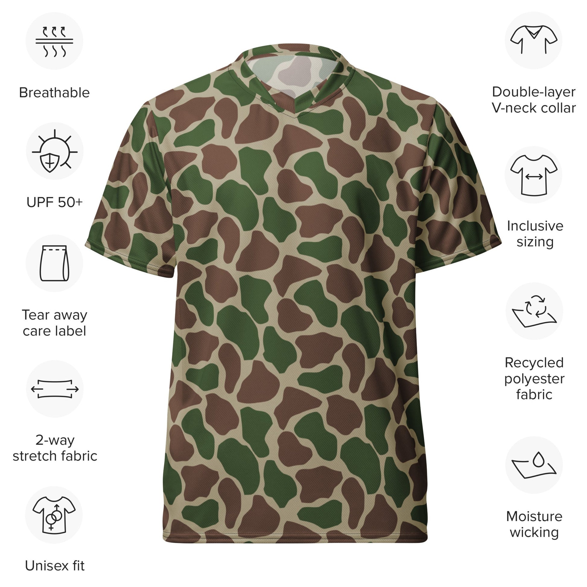 South African Kangwane Giraffe CAMO unisex sports jersey Sports Jerseys