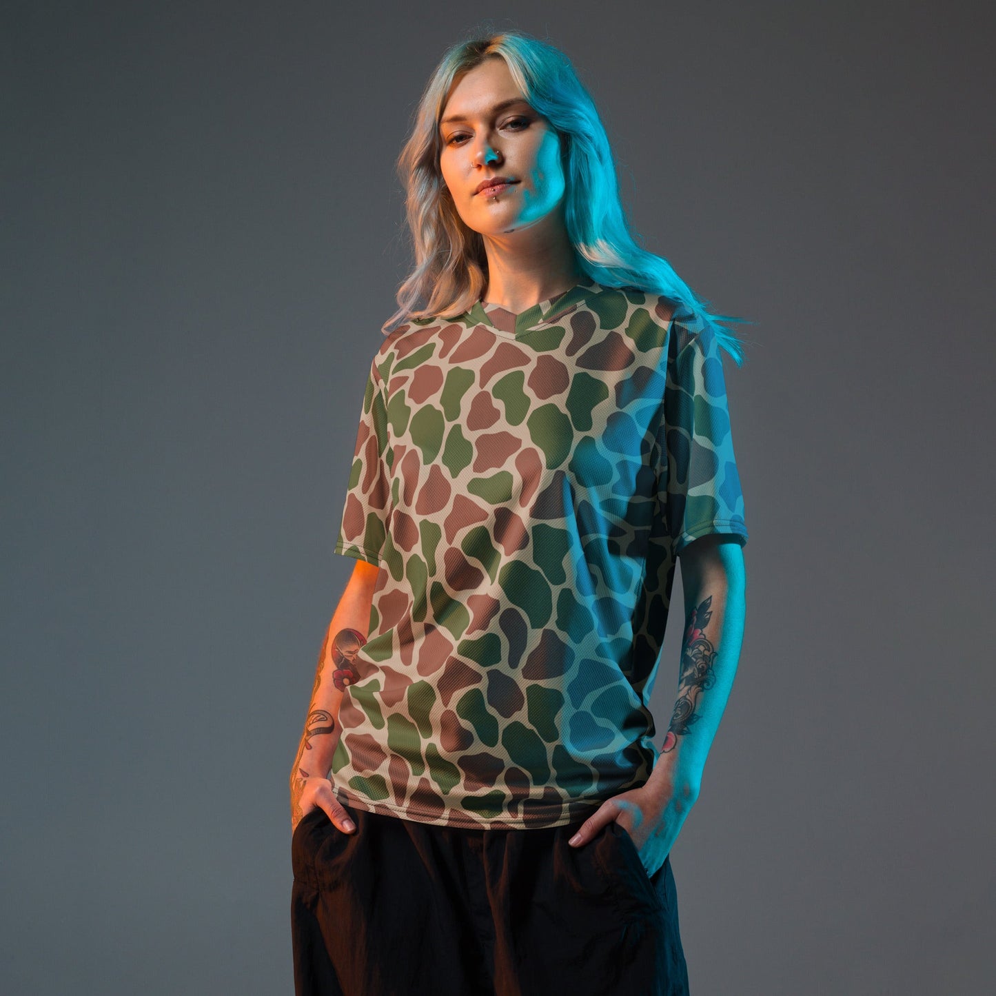 South African Kangwane Giraffe CAMO unisex sports jersey Sports Jerseys