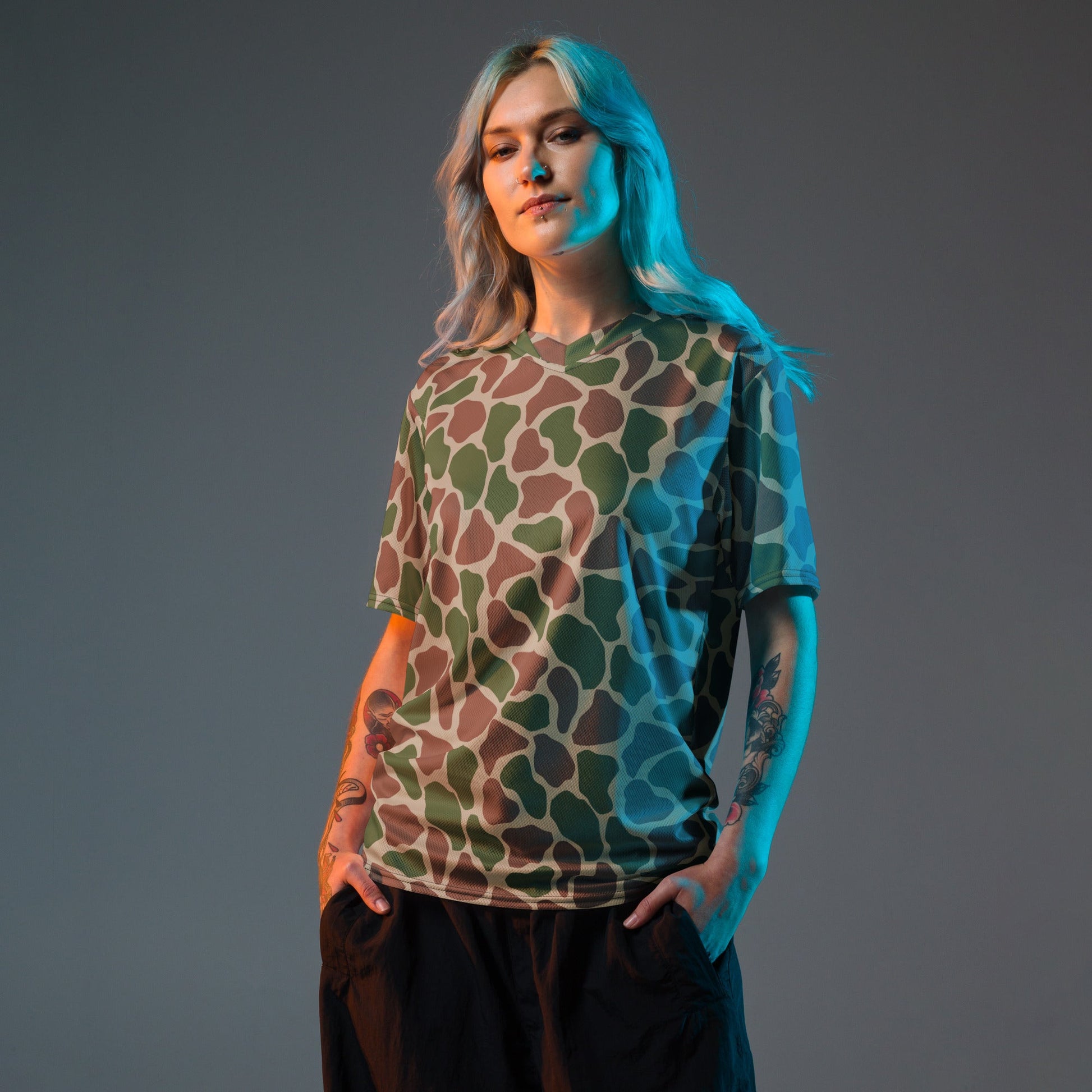 South African Kangwane Giraffe CAMO unisex sports jersey Sports Jerseys