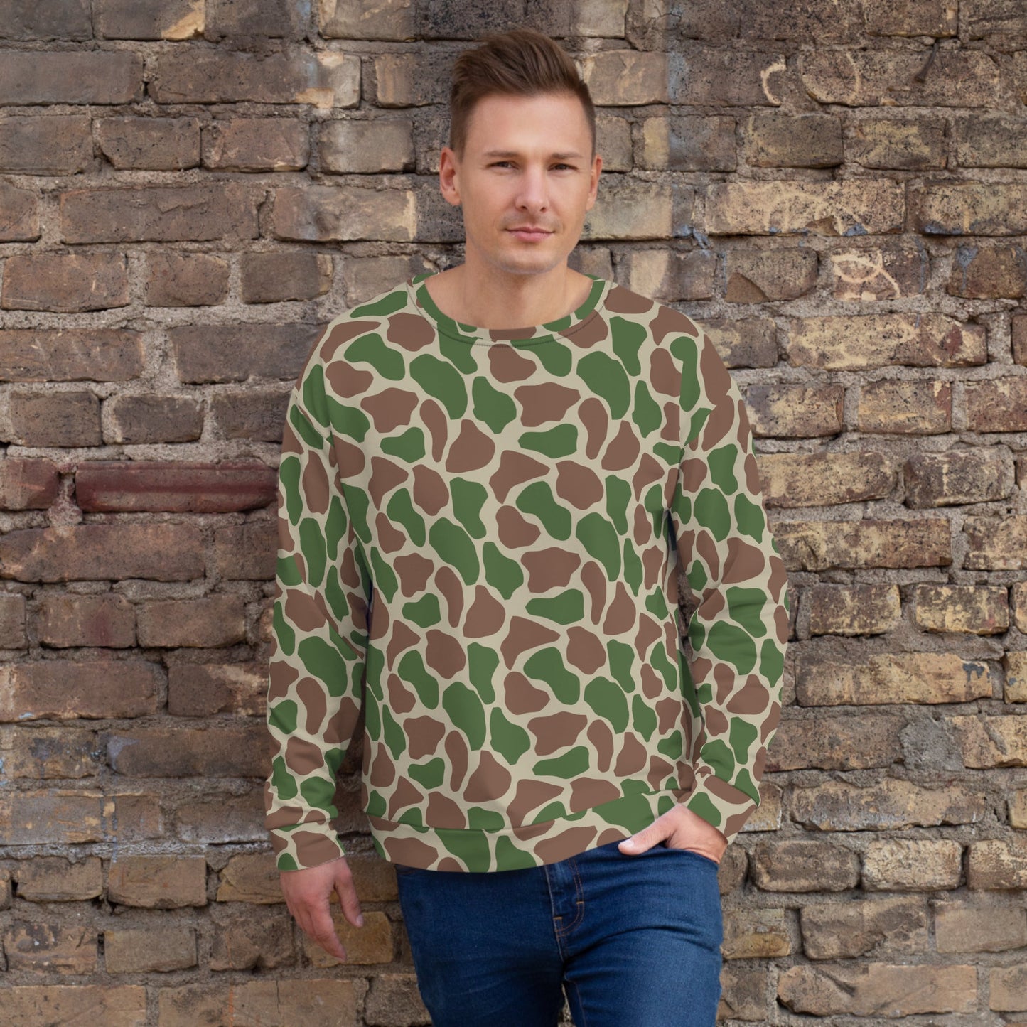 South African Kangwane Giraffe CAMO Unisex Sweatshirt - XS