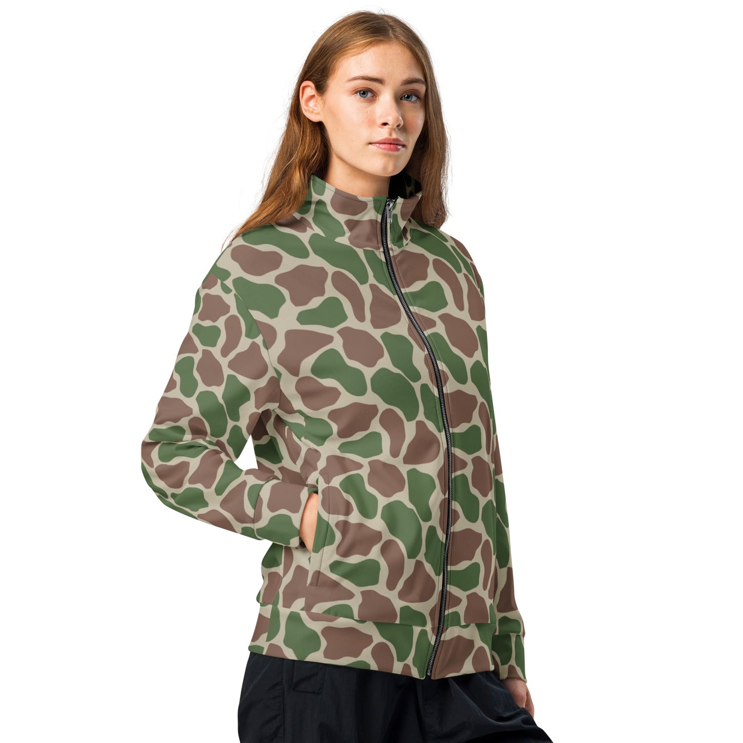 South African Kangwane Giraffe CAMO Unisex track jacket - Track Jackets