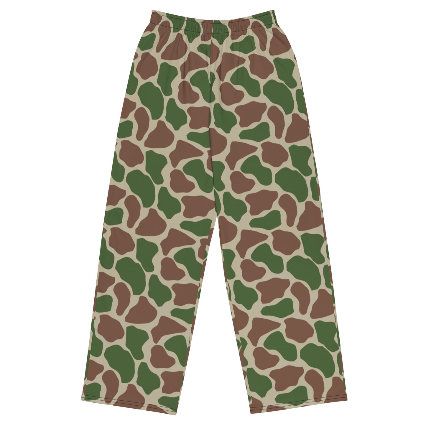 South African Kangwane Giraffe CAMO unisex wide leg pants 2XS Wide Pants