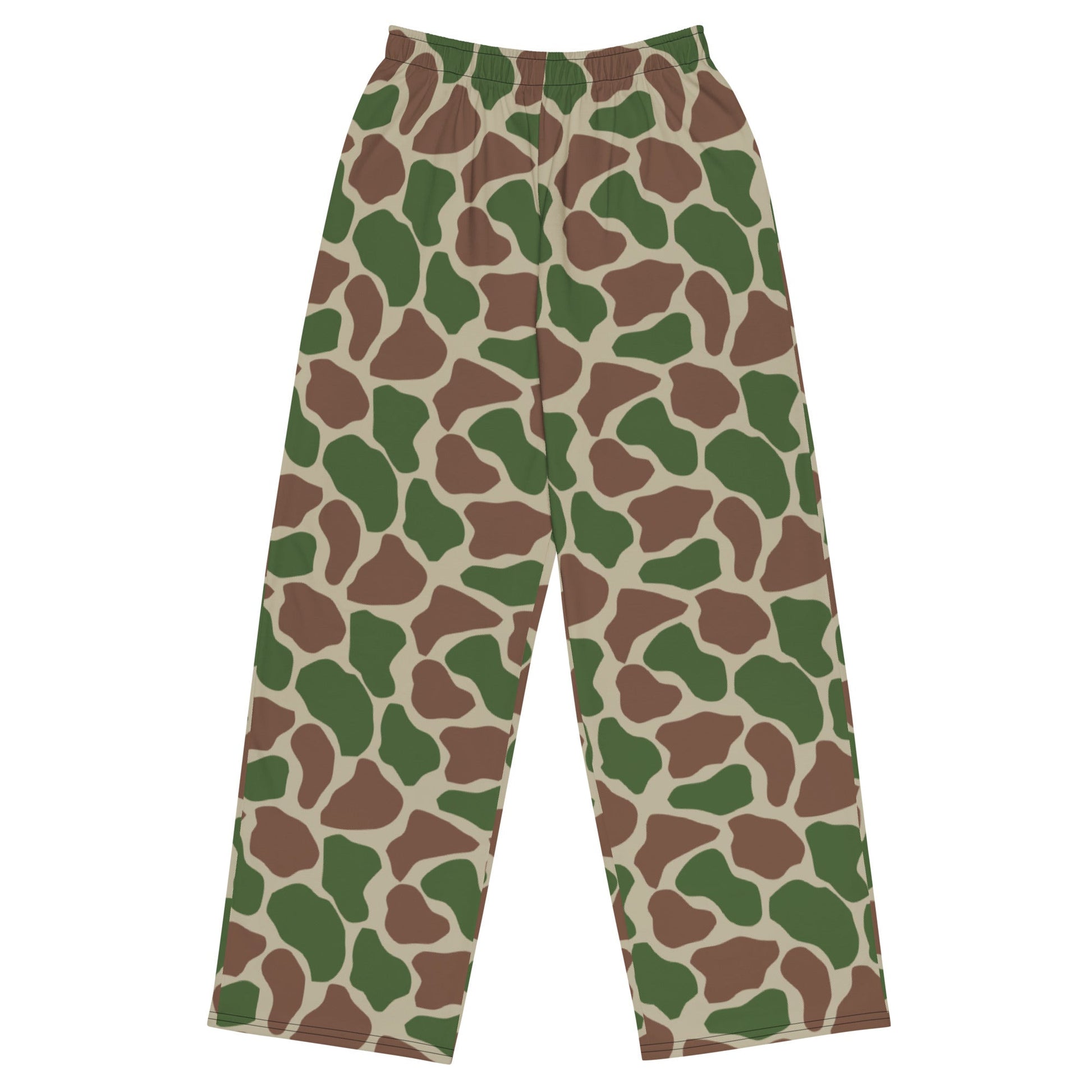 South African Kangwane Giraffe CAMO unisex wide leg pants 2XS Wide Pants