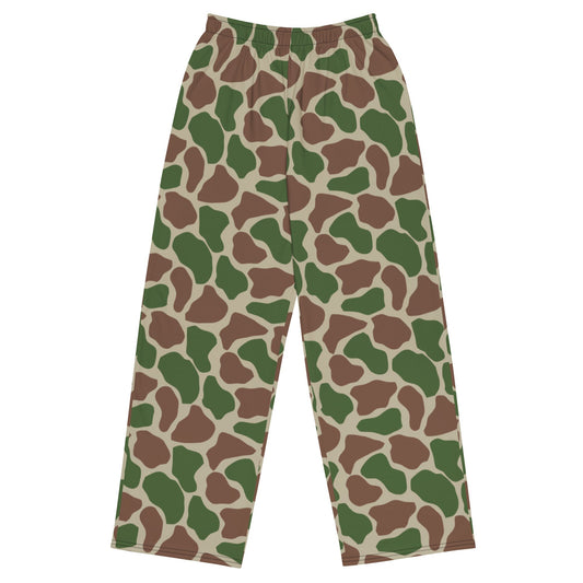 South African Kangwane Giraffe CAMO unisex wide leg pants 2XS Wide Pants