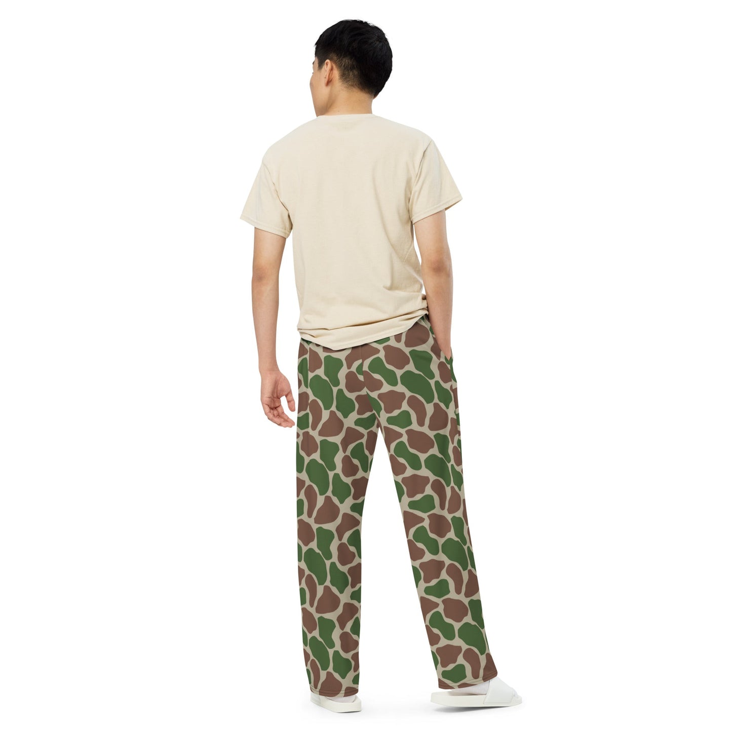 South African Kangwane Giraffe CAMO unisex wide leg pants Wide Pants