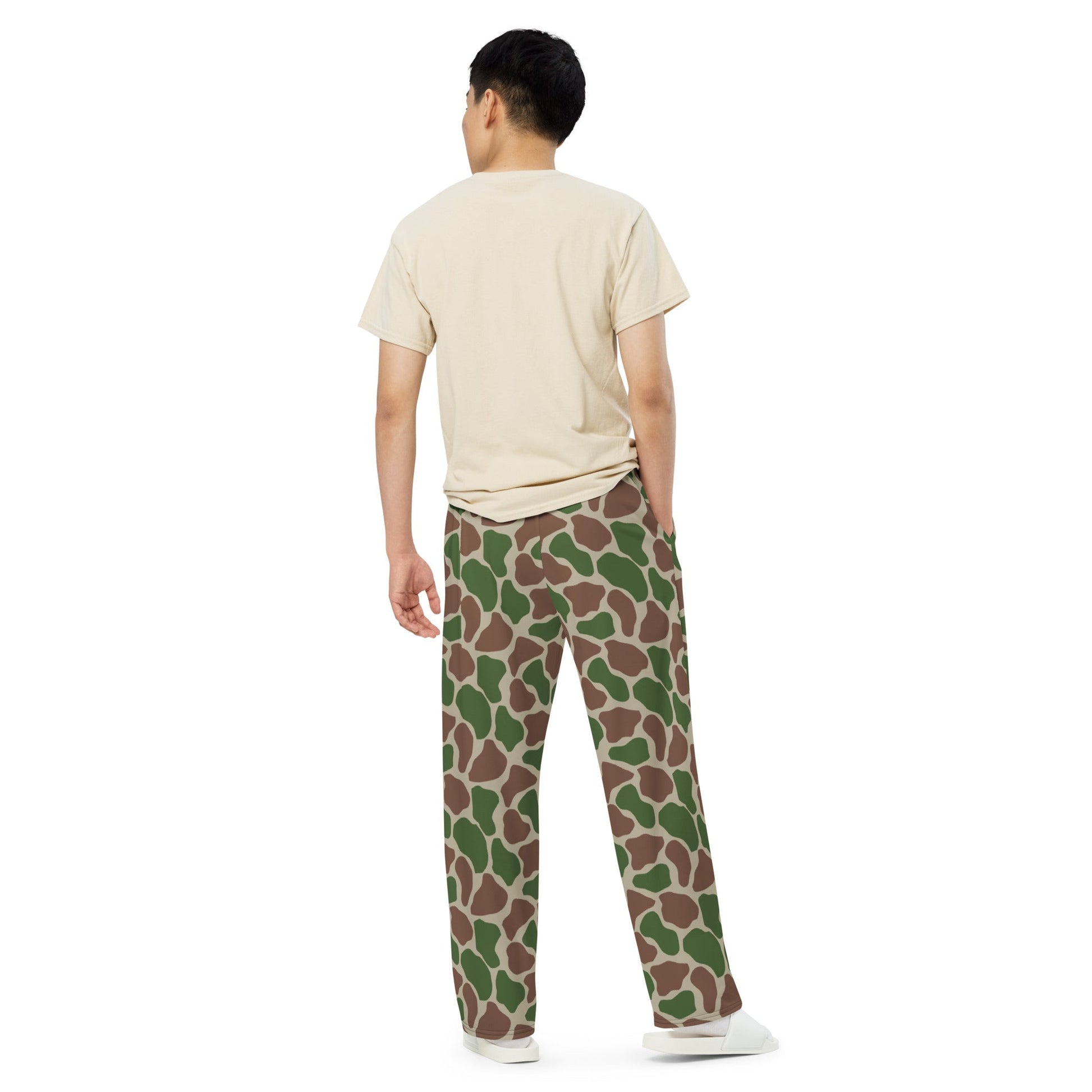 South African Kangwane Giraffe CAMO unisex wide leg pants Wide Pants