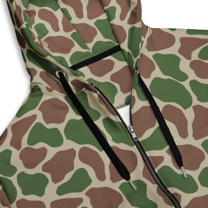 South African Kangwane Giraffe CAMO Unisex zip hoodie - Zip Hoodies