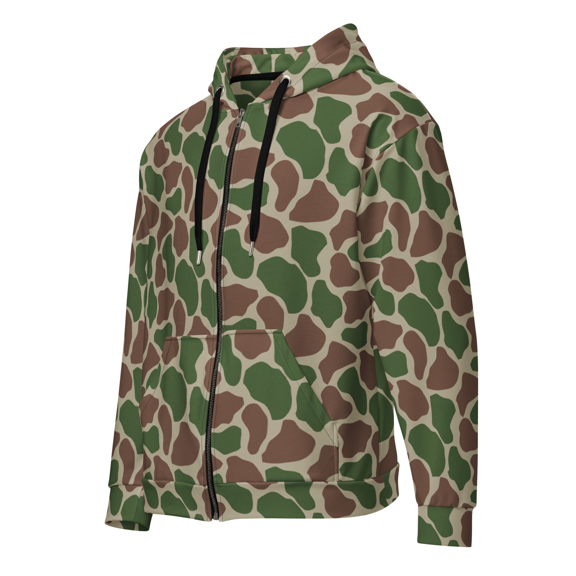 South African Kangwane Giraffe CAMO Unisex zip hoodie - Zip Hoodies