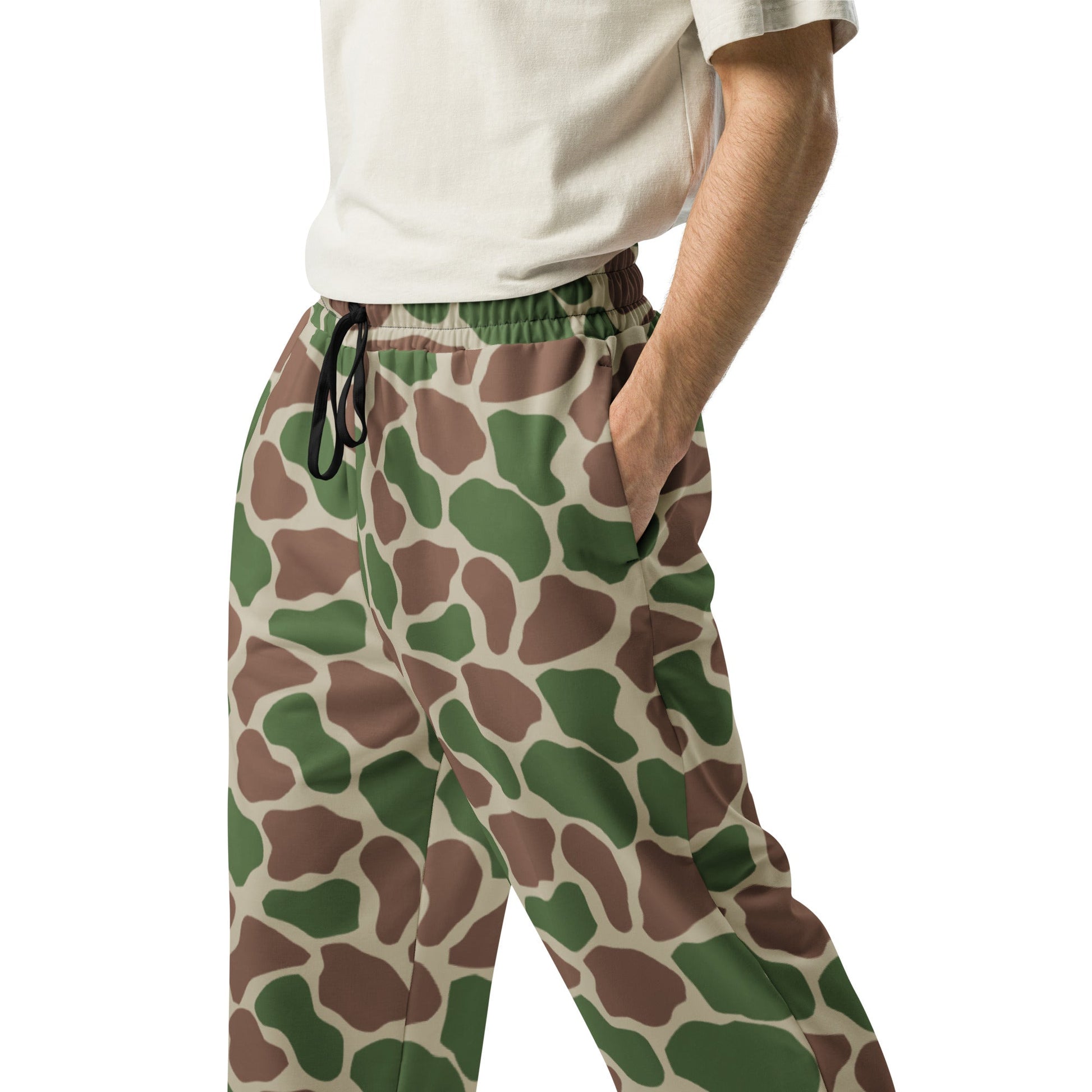 South African Kangwane Giraffe CAMO Wide-leg joggers - Joggers