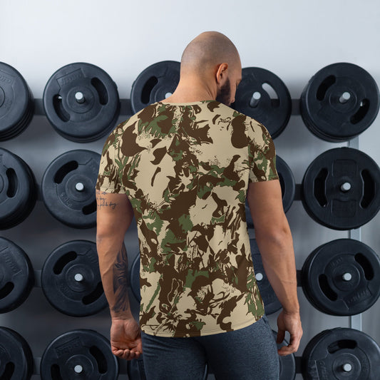 South African KOEVOET Police CAMO Mens Athletic T-shirt - T-Shirts