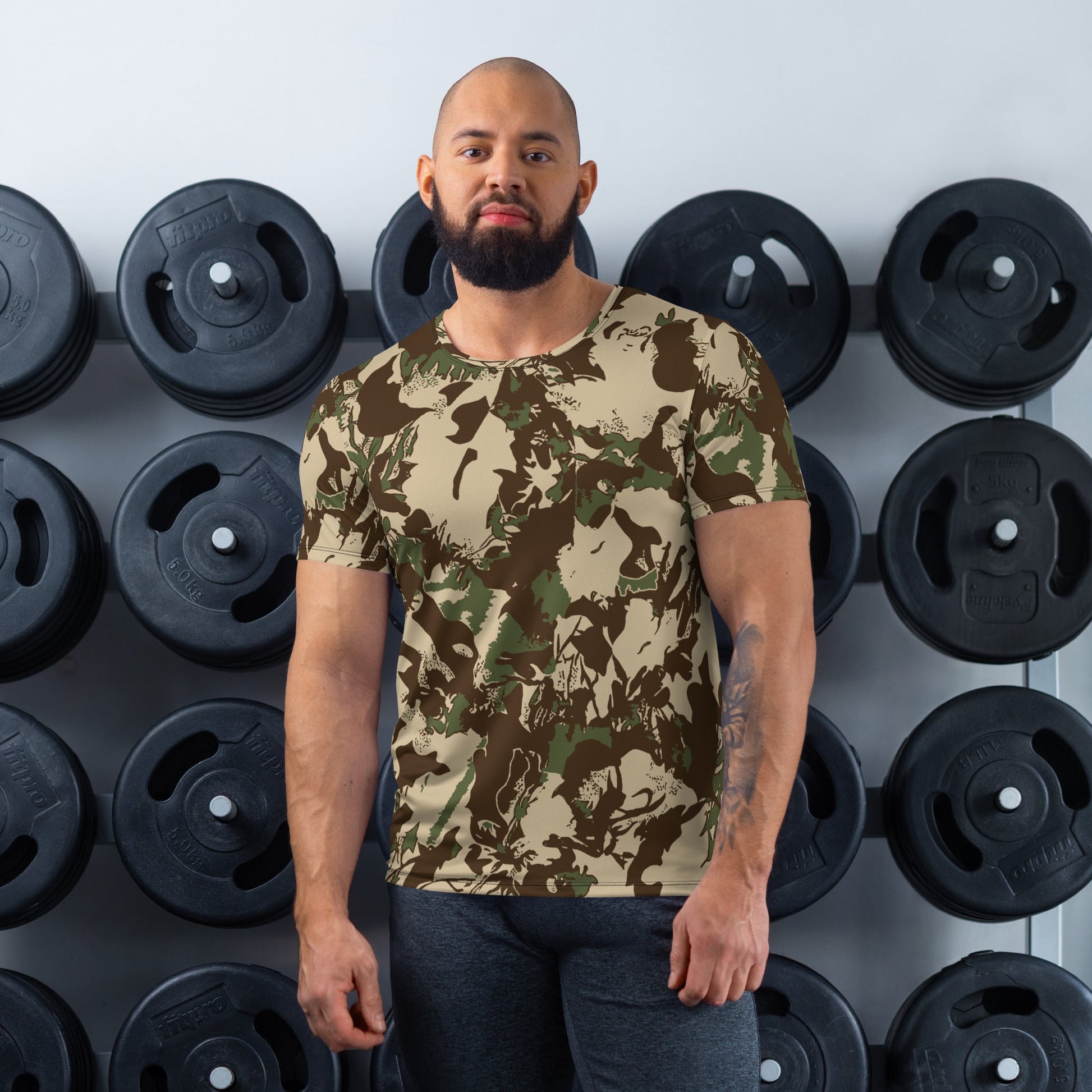 South African KOEVOET Police CAMO Mens Athletic T-shirt - XS - T-Shirts