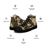 Koevoet Grasslands South African CAMO Mens High-Top Canvas Shoes