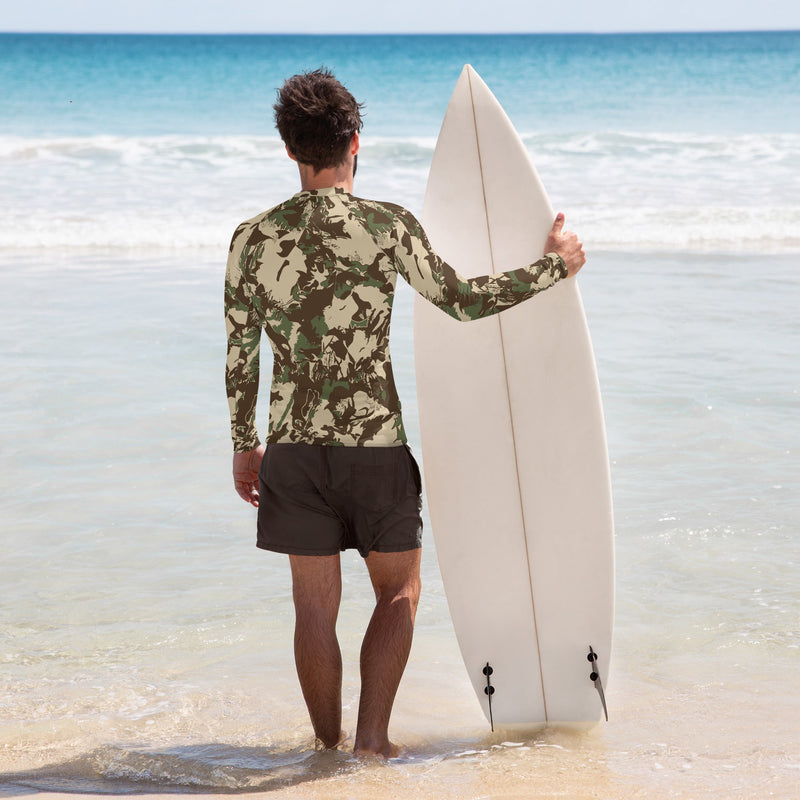 Koevoet Grasslands South African CAMO Mens Long-Sleeve Rash Guard