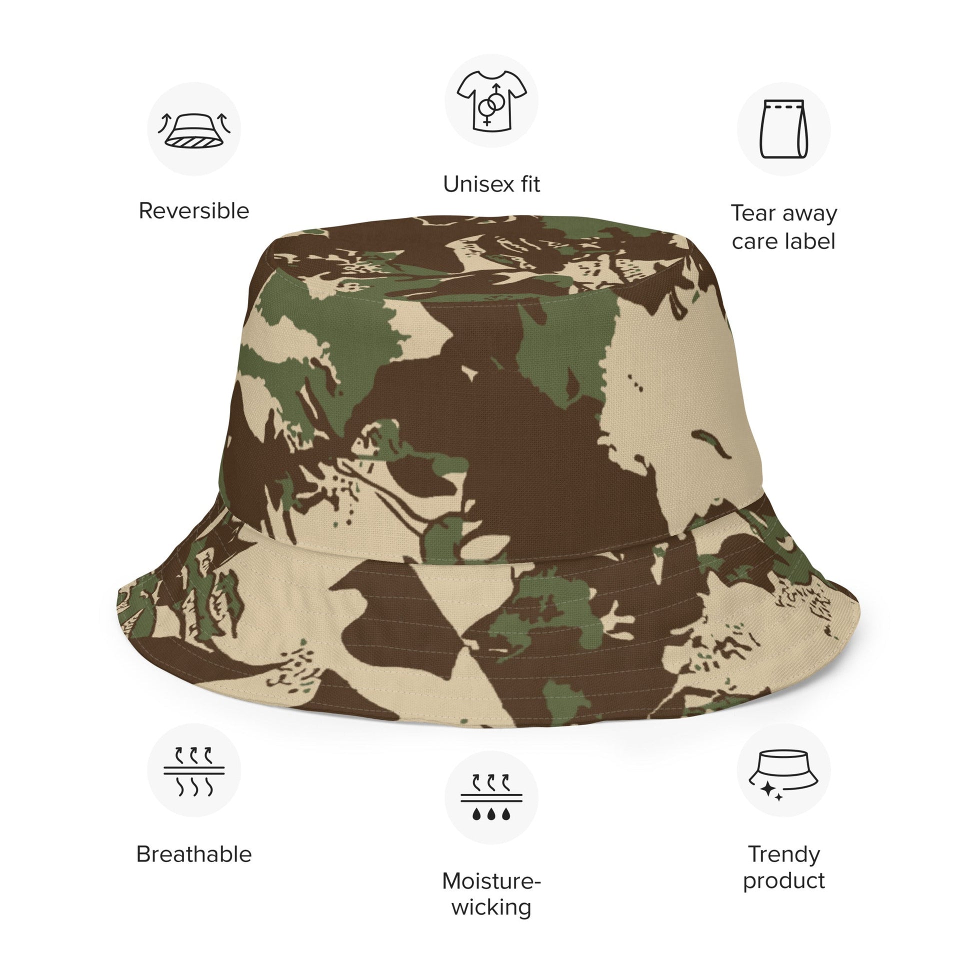 South African KOEVOET Police CAMO Reversible bucket hat - Bucket Hats