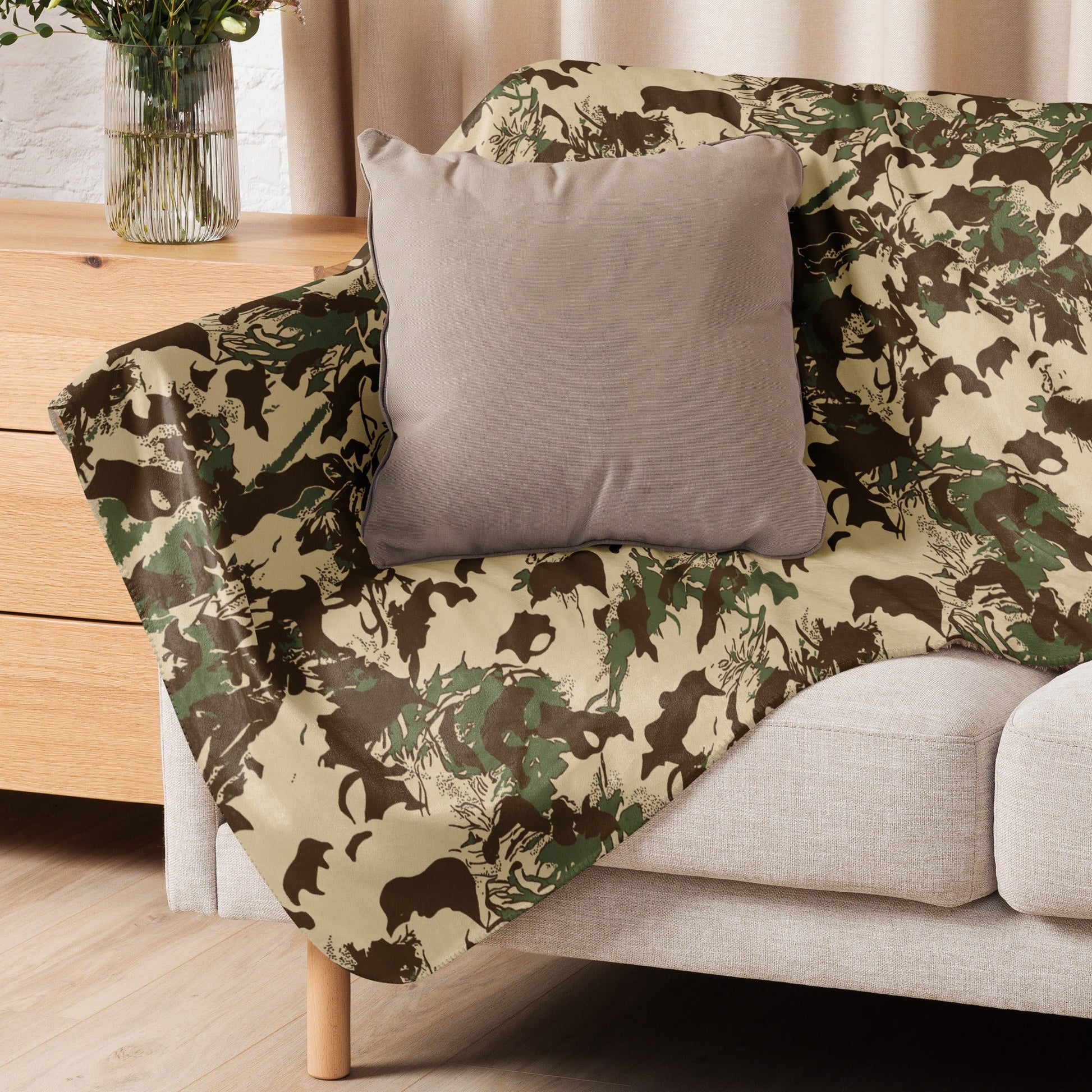 South African KOEVOET Police CAMO Sherpa blanket Blankets