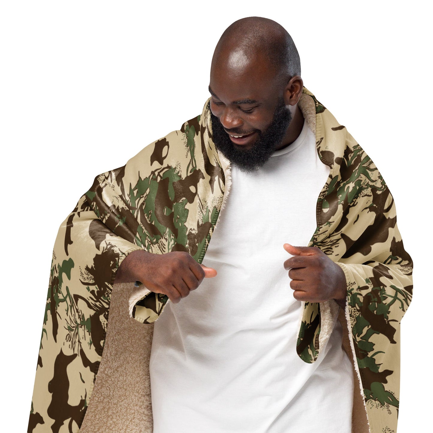 South African KOEVOET Police CAMO Sherpa blanket Blankets