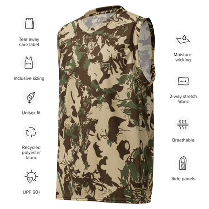 South African KOEVOET Police CAMO unisex basketball jersey - Basketball Jerseys