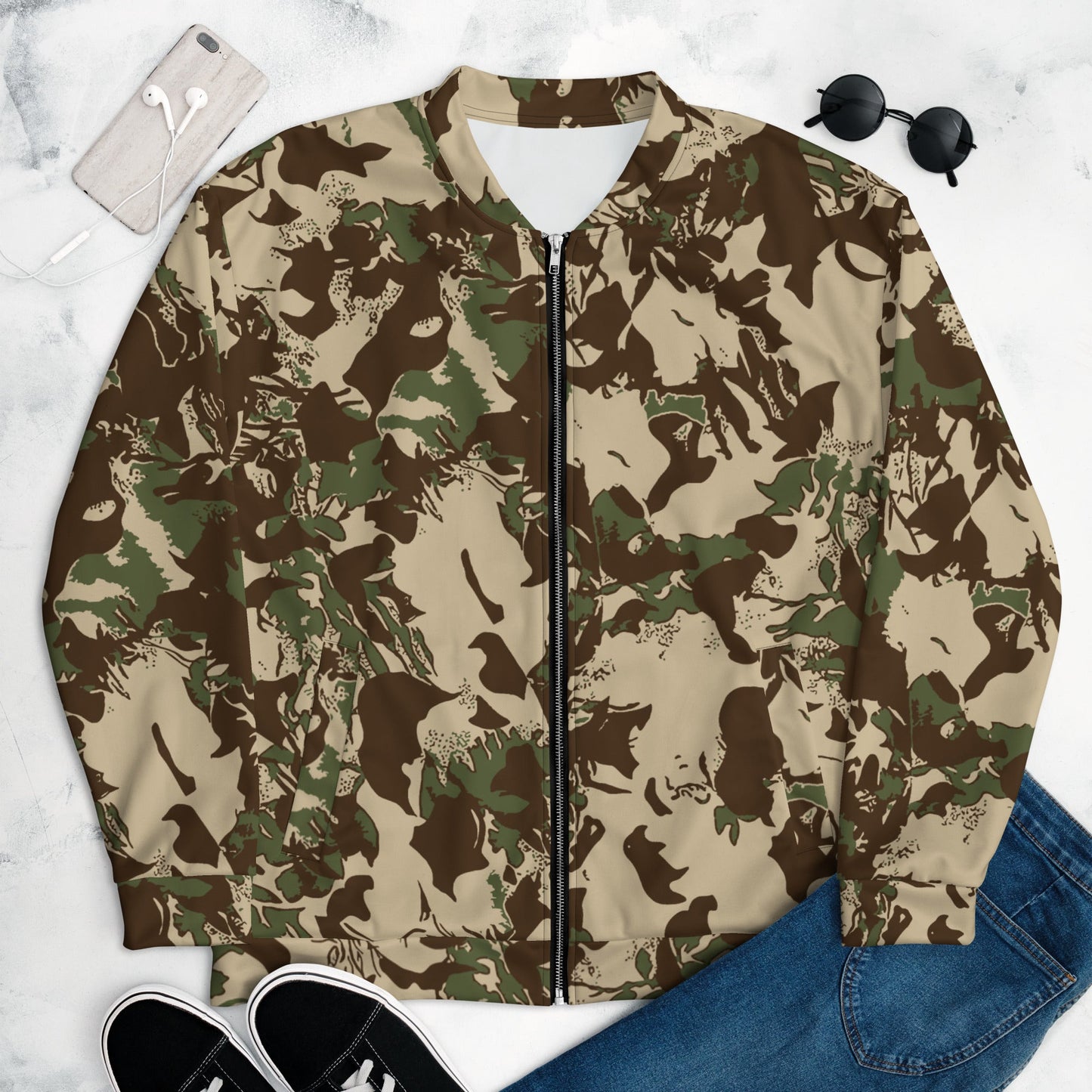 South African KOEVOET Police CAMO Unisex Bomber Jacket - XS - Jackets