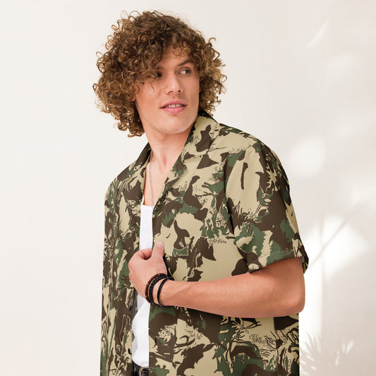 South African KOEVOET Police CAMO Unisex button shirt - Button Shirts