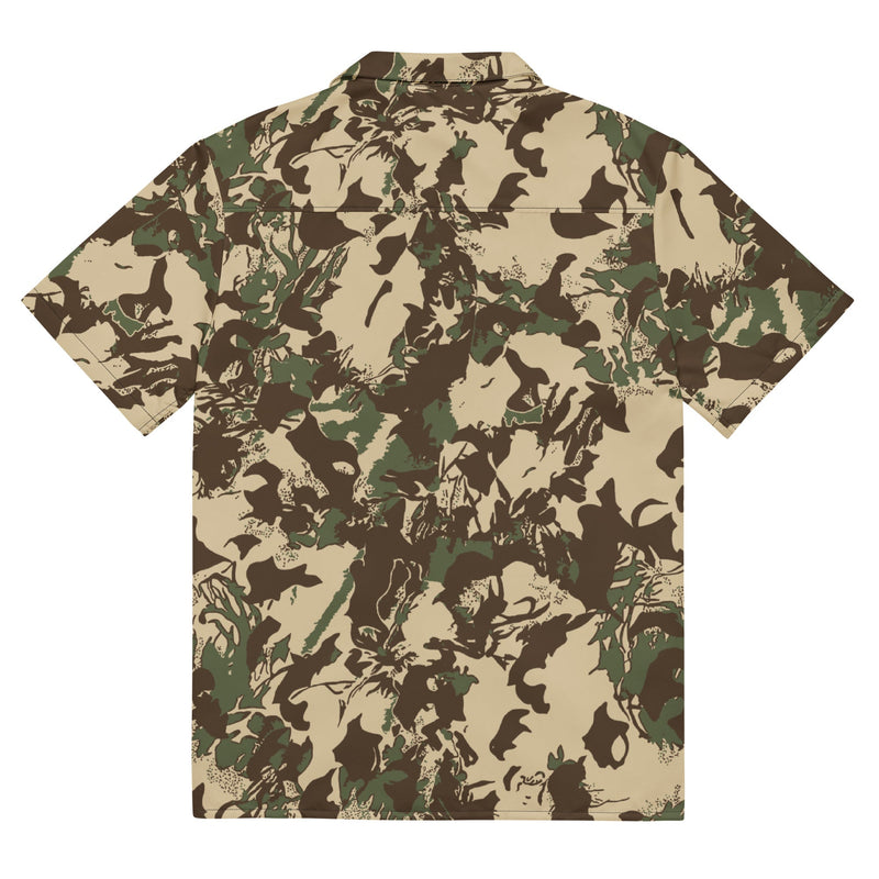 Brushstroke Grasslands CAMO Unisex Short-Sleeve Button Shirt - Button-Up
