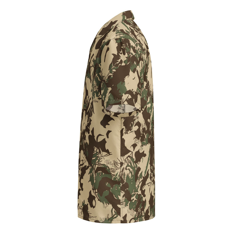 Brushstroke Grasslands CAMO Unisex Short-Sleeve Button Shirt - Button-Up